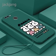 casing Huawei Y7 2018 NOVA2 LITE phone case softcase Silicone New designLovely Cute rabbit CASE