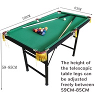 pool table 47x25.6 inches kids mini pool table adjustable metal legs billiard pool table set