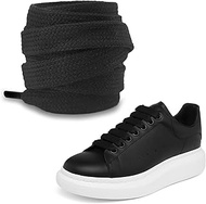 1/2''(1.2cm) Flat Thick Cotton Shoe Laces, Jumbo Fat Wide Shoelaces Replacement Laces for Alexander 