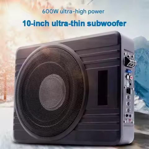 10-inch car subwoofer, 600-watt high-power aluminum alloy speaker, under-seat bass unit modification