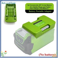 HECCEHZP Belt Clip, USB Type-C Charger 40V Lithium Battery Adapter Holder,  Multifunctional Portable