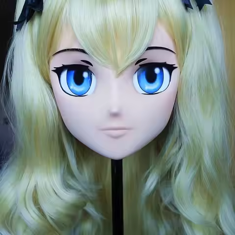 3DPrinting Kigurumi Half Headband Lock Anime Cosplay Mask Accessories 3DHeadshell Props Real Person 