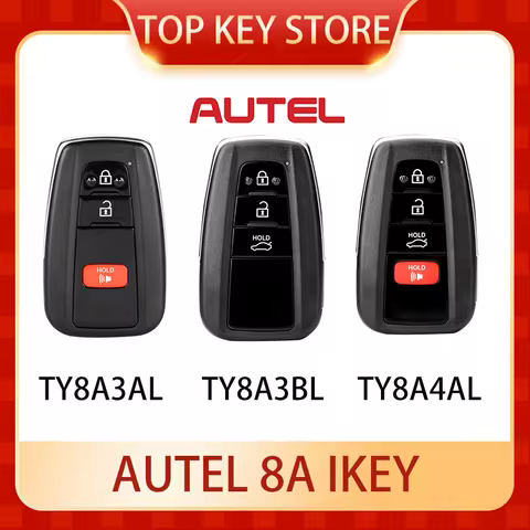 AUTEL IKEY 8A IKEY TY8A3AL TY8A4AL 4D/8A TY003AL TY003BL TY004AL Universal Smart Key For KM100 IM508