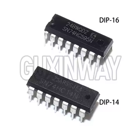 10PCS SN74HC595N DIP16 DIP 74HC595N 74HC595 DIP-16 SN74HC257N 74HC257 SN74HC393N 74HC393 SN74HC590AN