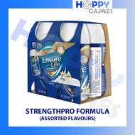 *CHOOSE FLAVOUR* ENSURE LIFE Strength Pro Liquid Drink 220ml 4s | HMB Protein | Meal Supplement | Mi