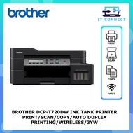 BROTHER DCP-T720DW / T730DW INK TANK PRINTER PRINT/SCAN/COPY/AUTO DUPLEX PRINTING/WIRELESS/3YW