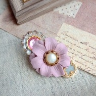 wow Handmade-花園精靈鈕扣 壓夾 髮夾 髮飾