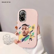 Softcase For Realme C67 C65 C63 C61 Celebrity Neymar Pattern Cover Case Soft Original Liquid Silicon