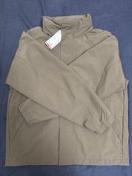【全新】UNIQLO 防風立領連帽外套-深棕色