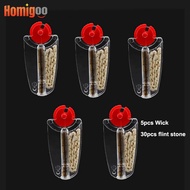 Homigoo 1 Pack（6pcs) Universal Lighter Flints Stone Petrol Gas Lighter Zippo Replace Replacement Acc