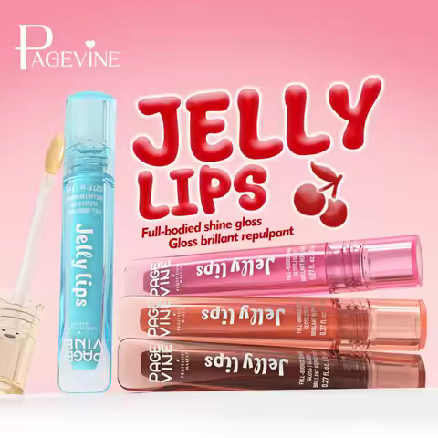 Moisturizer Fruit Lip Oil,Jelly Lips Gloss,lip Glaze,mirror Gloss Transparent Fullness Lip Tint Gel,