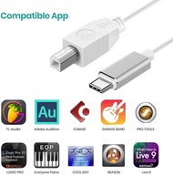 Piano Adapter USB C Printer Cable Type C Micro Us To USB 2.0 Type B Printer Scanner Cable for Brothe