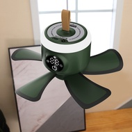 Fan Dormitory Silent DC with Light Remote Control Mini Charging USB Small Ceiling Fan