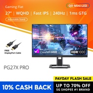 PRISM+ PG27X Pro 27" Fast IPS 240Hz 1ms WQHD Mini-LED 157% sRGB eSports Grade Adaptive-Sync Gaming M