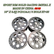 Sport Rim Solid Racing IMetal X 16 Inch 5 Hole PCD114.3 6.5JJ Offset +35 Delica Outlander FJ Cruiser