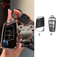 Volkswagen Passat B6 B7 Spike Key Box Wrapped in Volkswagen VW CC Key Cover Protector