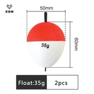 [XON] 10Pcs EVA Luminous Fishing Night Float Light Stick Foam Plastic Bobber Sea Rock Fishing Striki