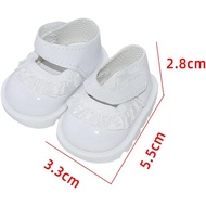 niannyyhouse 20cm Plush Doll Lace Leather Shoes Length 5.5cm 8in Doll Accessories Dress Up (a3) S3W0