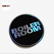 BOILER ROOM og hologram logo sticker