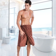 (qianmen8.sg)Household goods Wearable Men Polyester Solid color Home Products bath towel