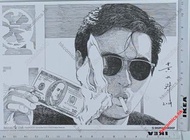 黃水斌 作品 （英雄本色 電影漫畫 海報 poster ）（周潤發 張國榮 狄龍 主演電影 吳宇森 john woo 導演 A Better Tomorrow) shuipan workshop 出品