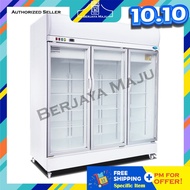 Snow 1414L 3 Door Upright Chiller LY1500BBC-H (White) (Heater Glass Door)