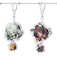 Zenless Zone Zero Anime Figure Billy The Kid Nekomiya Mana Cosplay Acrylic Key Chains Cute Student B