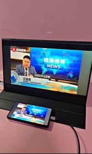 55663318、 (176)陳列貨品、可攜式顯示器、17.3吋 IPS HDR 1920x1080/ USB-C 顯示器,雙喇叭電腦顯示器、Type-C/HDMI輸入 (淨機/跟皮套)(只機顯示屏顯