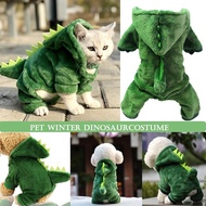 Pakaian Kucing Pakaian Anjing Model Dinosaur Kostum Pakaian Anjing Kucing Hoodie Dino Kostum Binatan