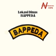Embroidered Badge Attributes, BAPPEDA Service Location, Regional Development Planning Body