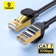 Baseus Cat 7 Ethernet 10Gbps High Speed Round RJ45 Cat7 For Router Modem Internet Network Lan Cord For Laptops PS 4