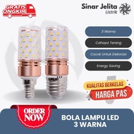 LILIN 12W 3-Color LED Candle Bulb | E27 E14 3 COLOR CORN LAMP 3 Color Candle Lamp Yellow/White/WW