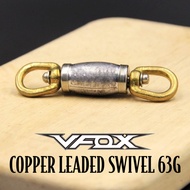 VFOX COPPER LEADED SWIVEL 63G Kekili Pancing Fishing Swivel Accessories Kili Mancing