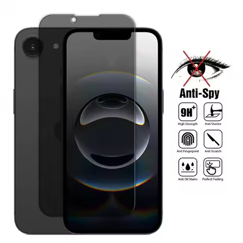 For iPhone 16E Glass For Apple iPhone 16E Tempered Glass 6.1 inch Anti Peep Privacy Full Glue Screen