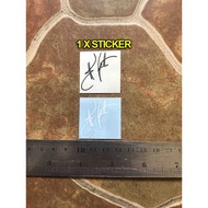 Synyster Gates Signed Sticker Signature Autograph Logo Headstock Sign Electric Guitar Head Sign Sche