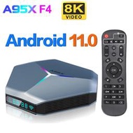 A95X F4 S905X4 4G+128G 網路電視盒 8K 安卓11 雙频WIFI 藍芽4.1