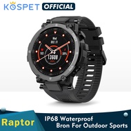 Smartwatch นาฬิกาสมาร์ทวอท NEW KOSPET Raptor Outdoor Sport Watch Rugged Bluetooth Full Touch Smart Watch Ip68 Waterproof Tracker Fashion Smartwatch For MenSmartwatch นาฬิกาสมาร์ทวอท Black Color
