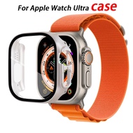 Series 8 Ultra Glass + Case Compatible For IWatch Ultra 49mm Bumper Tempered Screen Protector Compatible For iWatch protective case Accessories