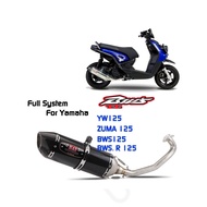 YW125 ZUMA125 BWS150 BWS125 Motorcycle Exhaust Middle Pipe Muffler For Yamaha BWS 125 150 ZUMA125 YW