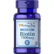 Puritan Pride Biotin 7500 Mcg Puritans Pride Vitamin Penumbuh Rambut