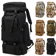 80L Military Large Backpack Outdoors Hiking Camping Bag Travel Rucksack Beg Besar Mendaki Beg Perkhe