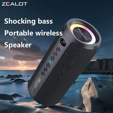 ZEALOT S51Pro RGB Light 40W Power 5200 Battery Capacity 12 Hours Playback Portable Wireless Speaker 