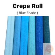 Premium Crepe Paper Roll Blue Shade