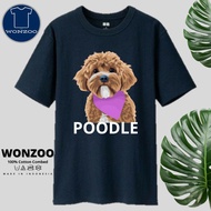 新品新品【MY】POODLE DOG T-SHIRT DOG LOVERS RED POODLE CLOTHES (CASH ON DELIVERY)