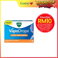 VICKS VAPODROPS ORANGE MENTHOL 12S
