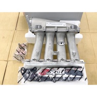 B16A, B16B, B18C, B20B - S2 Skunk2 Ultra B-Series Street INTAKE MANIFOLD (Silver / Black)