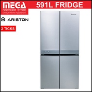 ARISON AQ5NI24JVS 591L FRENCH DOOR BOTTIM FREEZER FRIDGE (2 TICKS)