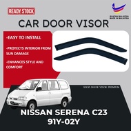 🇲🇾 [READY STOCK] Nissan Serena C23 1991-2002 Door Visor Window Deflector Vent Visor Kereta Rain