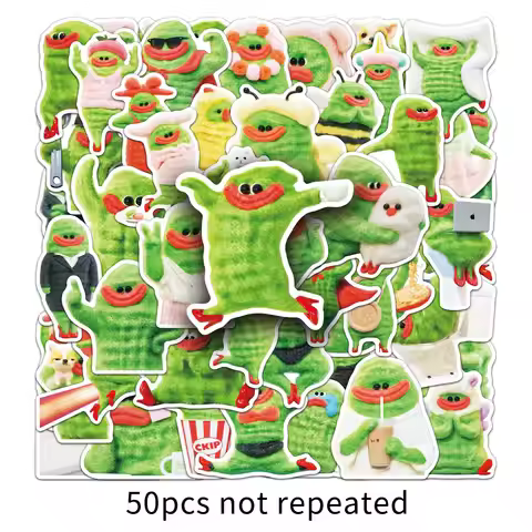 50PCS Funny Bitter melon Lady Sticker Waterproof Creative Vegetables Graffiti Decals DIY Kids Toys L