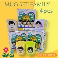 4in1 Family Mug Set, Delivery Jogja